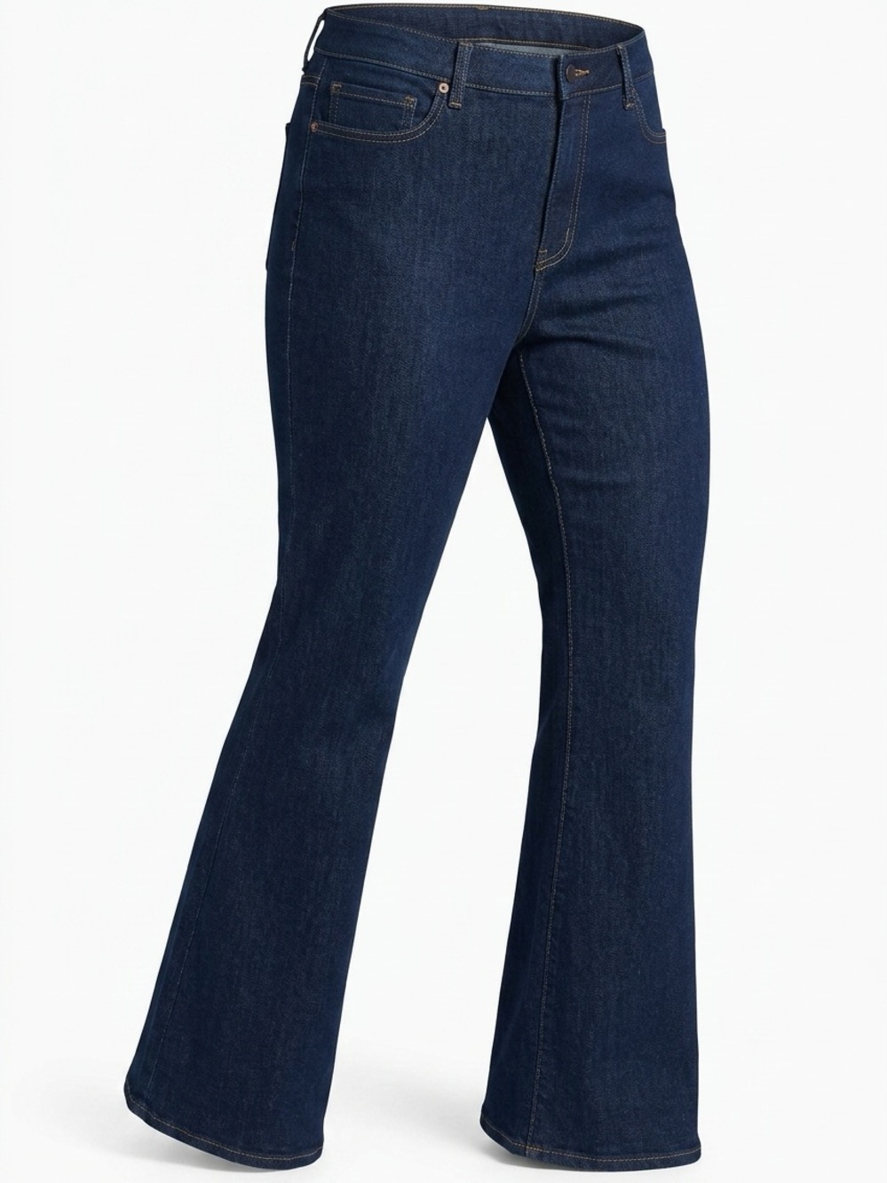 Lands' End Deep Indigo Flare Jeans